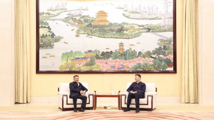 姜冬冬会见国家能源集团江苏电力有限公司党委书记、董事长赵宏兴一行